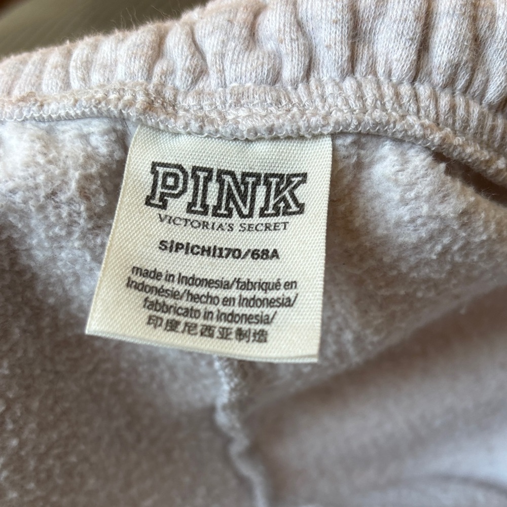 Cozy pink/Gray Zip-Up Hoodie and Sweatpants Set - Picture 4 of 4